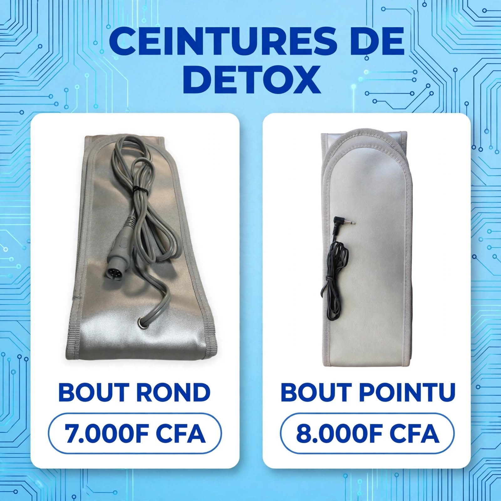 Ceintures infrarouges pour appareil de détox
